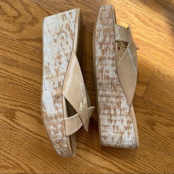 Stuart Weitzman wedged sandals. - Picture 4 of 9